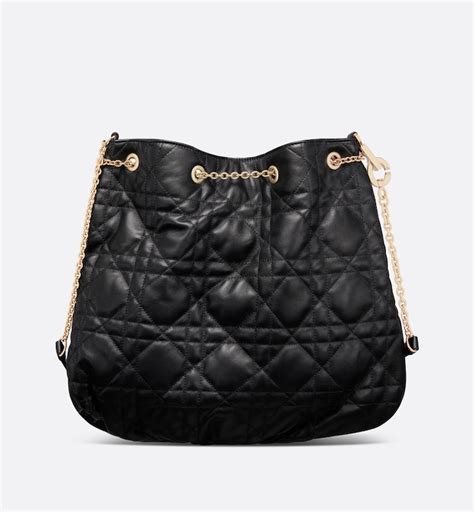 large dior ammi bag|Large Dior Ammi Bag Black Supple Macrocannage Lambskin.